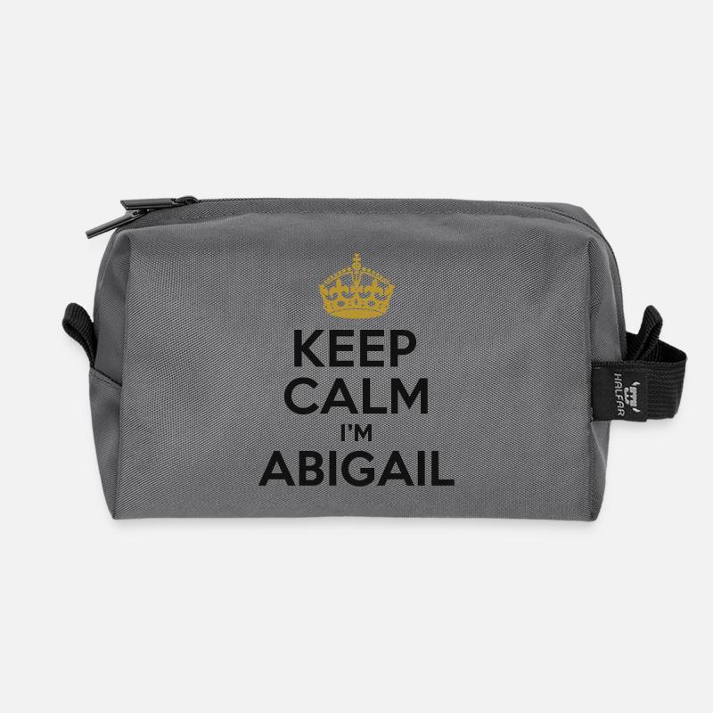 Keep Calm i-m Abigail - Recycelte Kulturtasche - Anthrazit