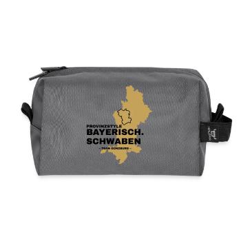 Schwaben | GÜNZBURG - Recycelte Kulturtasche - Anthrazit - Vorne