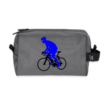 Racer - Recycled Toiletry Zip Bag - anthracite - Front