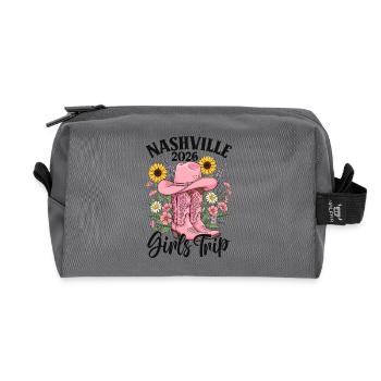 Girls Trip Nashville 2026 - Recycled Toiletry Zip Bag - anthracite - Front