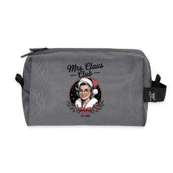 Mrs Claus Club, Weihnachtsfrau Shirt, 2025 - Recycelte Kulturtasche - Anthrazit - Vorne