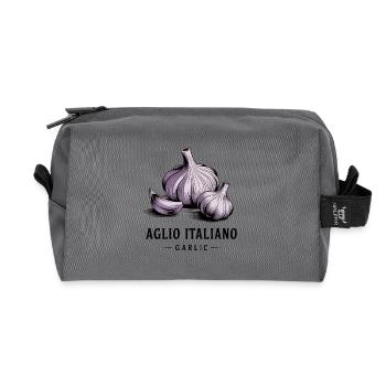 Aglio Italiano – Knoblauch - Recycelte Kulturtasche - Anthrazit - Vorne