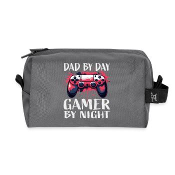 Gamer-Vater Tag Nacht Controller - Recycelte Kulturtasche - Anthrazit - Vorne