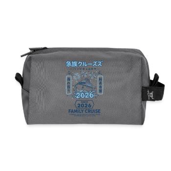 Croisière en famille 2026 Célébrer l’Année de l’Aventure - Trousse de toilette en tissu recyclé - anthracite - Devant