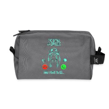 Diving Diver Snorkeling Recreational Diver - Recycled Toiletry Zip Bag - anthracite - Front