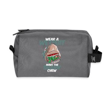 Diving Diver Snorkeling Recreational Diver - Recycled Toiletry Zip Bag - anthracite - Front
