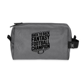 Hintereinanderfolgende Fantasy-Football-Meisterin - Recycelte Kulturtasche - Anthrazit - Vorne