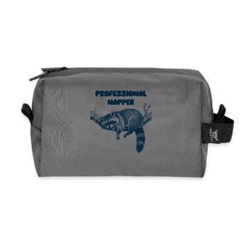 Dormeuse professionnelle - Trousse de toilette en tissu recyclé - anthracite - Devant