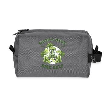 Recherche et sauvetage : aucun disque laissé derrière Disc golf - Trousse de toilette en tissu recyclé - anthracite - Devant