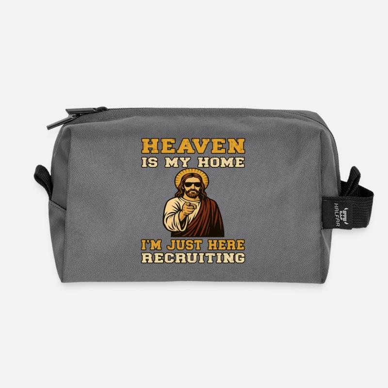 Heaven is my Home - Uncle Jesus Recruiting  - Recycelte Kulturtasche - Anthrazit