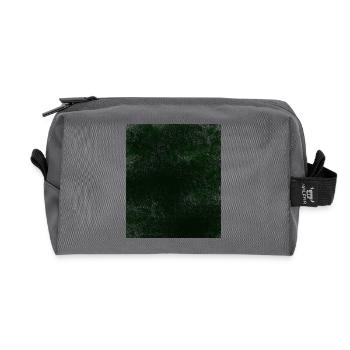 Dunkle Grüntextur mit Flecken - Recycelte Kulturtasche - Anthrazit - Vorne
