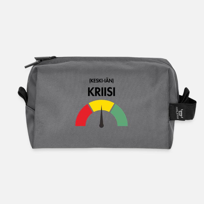 Midlife-Crisis - Recycelte Kulturtasche - Anthrazit