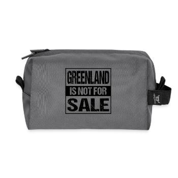 Greenland Is Not For Sale - Recycelte Kulturtasche - Anthrazit - Vorne