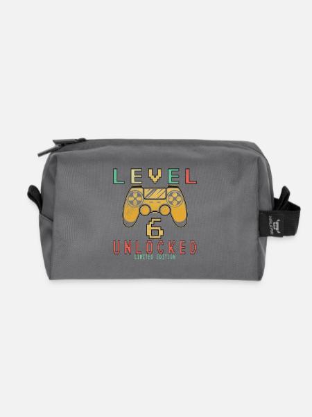 Level 6 freigeschaltet - Recycelte Kulturtasche - Anthrazit