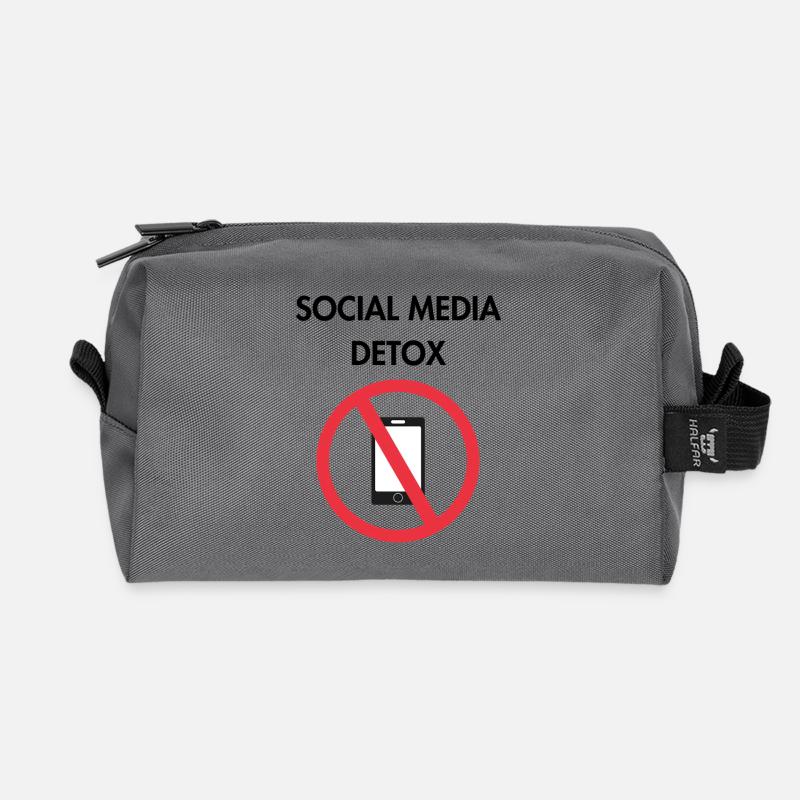 Social-Media-Entgiftung - Recycelte Kulturtasche - Anthrazit