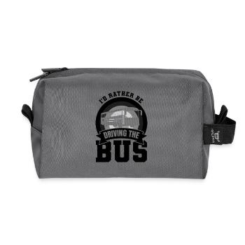 Busfahrer Witz - Recycelte Kulturtasche - Anthrazit - Vorne