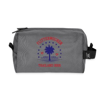 Honeymoon Thailand 2026 Honeymoon - Recycled Toiletry Zip Bag - anthracite - Front