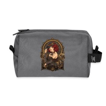 Steam Punk Schöne Frauen Steampunk - Recycelte Kulturtasche - Anthrazit - Vorne