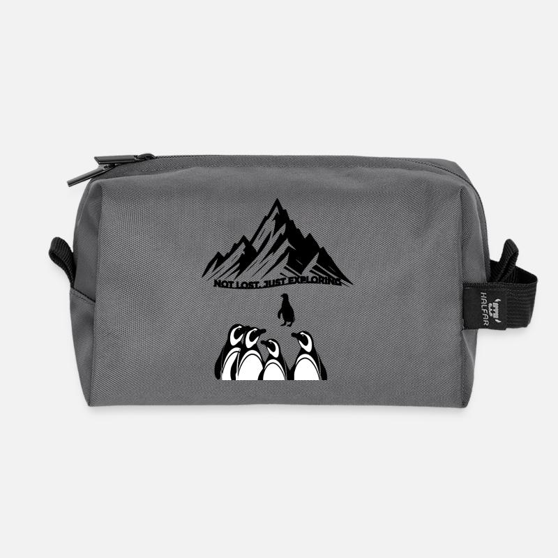 Black Shadow Claws Linienzeichnung - Recycelte Kulturtasche - Anthrazit