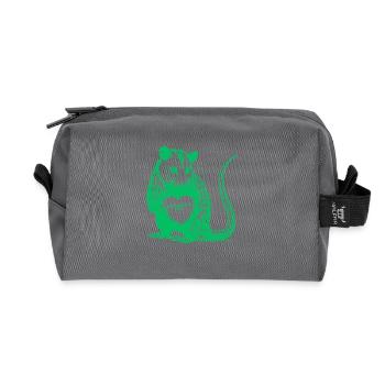 Absolument pas un opossum Cœur de la Saint-Valentin drôle - Trousse de toilette en tissu recyclé - anthracite - Devant