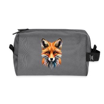 Fuchs Liebe Füchse Rotfuchs Vulpes Kleiner Fuchs - Recycelte Kulturtasche - Anthrazit - Vorne