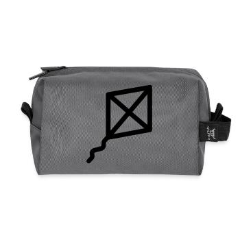 Kite - Recycled Toiletry Zip Bag - anthracite - Front