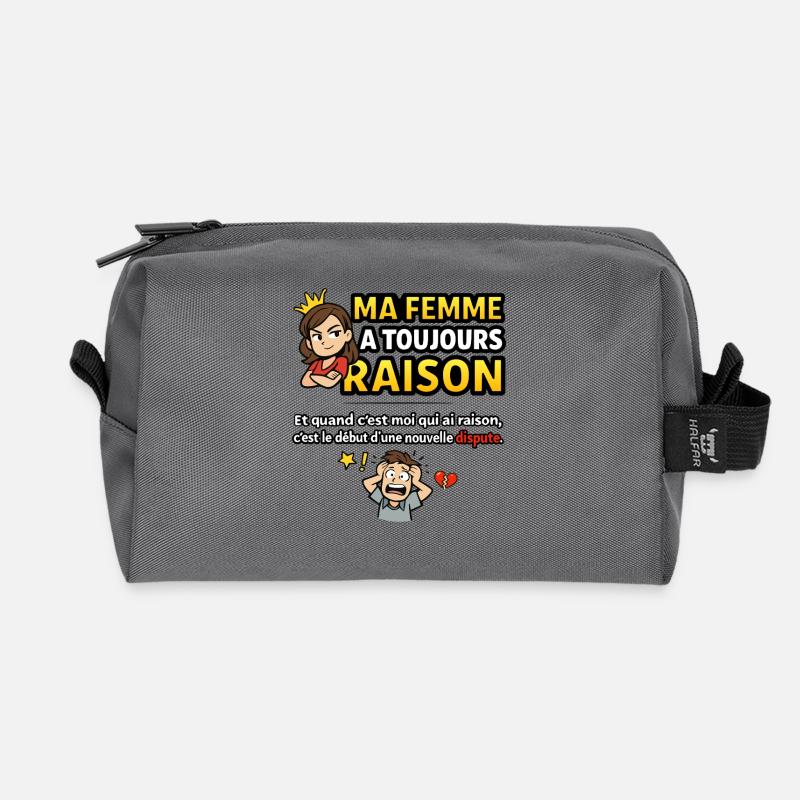 femme_raison - Recycelte Kulturtasche - Anthrazit