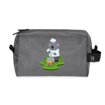 Koala Koch Kochtopf Kochen - Recycelte Kulturtasche - Anthrazit - Vorne
