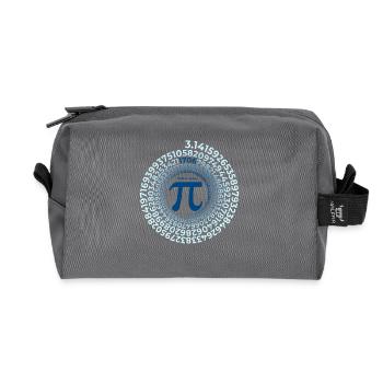 Pi Inventor | William Jones 1706 Numéro du cercle - Trousse de toilette en tissu recyclé - anthracite - Devant
