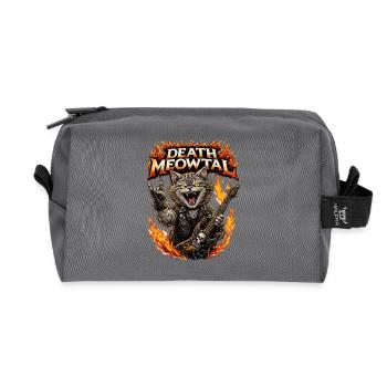 Enfer de la Roche de Death Meowtal - Trousse de toilette en tissu recyclé - anthracite - Devant