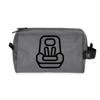 siège auto bébé - Recycled Toiletry Zip Bag - anthracite - Front