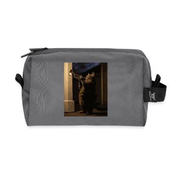 Jazzkater Trompete Nacht - Recycelte Kulturtasche - Anthrazit - Vorne