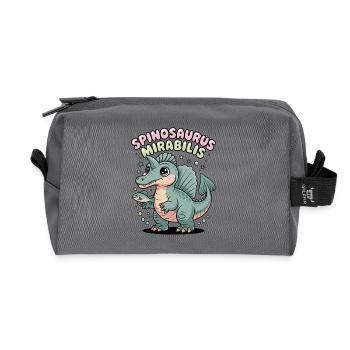 New Spinosaurus Mirabilis 2026 Discovery - Recycled Toiletry Zip Bag - anthracite - Front