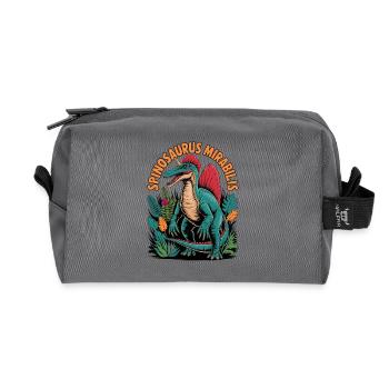New Spinosaurus Mirabilis 2026 Discovery - Recycled Toiletry Zip Bag - anthracite - Front