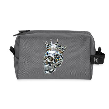 Crystal Skull King Diamond Crown - Recycelte Kulturtasche - Anthrazit - Vorne