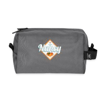 Nancy City Grand Est France Souvenir - Recycled Toiletry Zip Bag - anthracite - Front