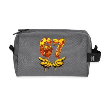 Soccer 67 Six Seven Funny Gen Alpha Meme SOCCER 67 - Recycled Toiletry Zip Bag - anthracite - Front