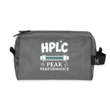 High Performance Liquid Chromatography HPLC Peak - Recycelte Kulturtasche - Anthrazit - Vorne