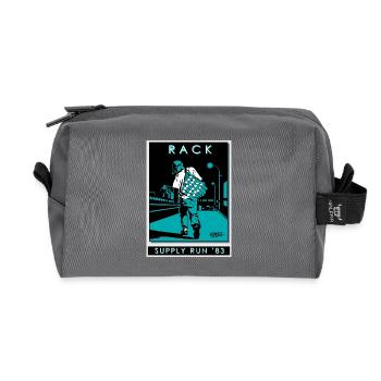 Course de Ravitaillement en Rack 83 - Trousse de toilette en tissu recyclé - anthracite - Devant