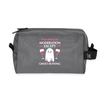 Paranormal Geist Geister Gespenst gespenstisch - Recycelte Kulturtasche - Anthrazit - Vorne