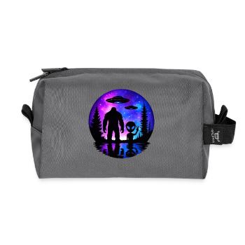 Alien Bigfoot UFO Sasquatch Believers Raumschiff - Recycelte Kulturtasche - Anthrazit - Vorne