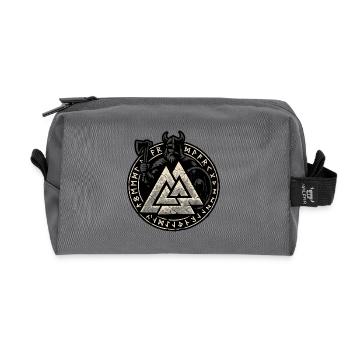Nordisches Runenkriegsherren-Emblem - Recycelte Kulturtasche - Anthrazit - Vorne