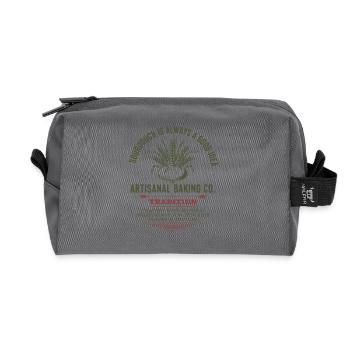 Sauerteigbrot Backen Bäcker Brot Lokal Brot Backen - Recycelte Kulturtasche - Anthrazit - Vorne
