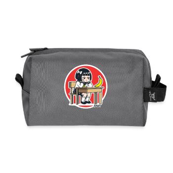 Deskbound Bored Student Banana - Recycled Toiletry Zip Bag - anthracite - Front