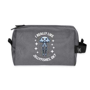 Parrot Sayings Parrot Funny Parrot Gift - Recycled Toiletry Zip Bag - anthracite - Front