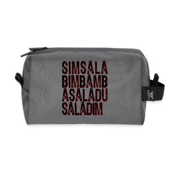 Simsalabimbambasaladusaladim - Recycelte Kulturtasche - Anthrazit - Vorne