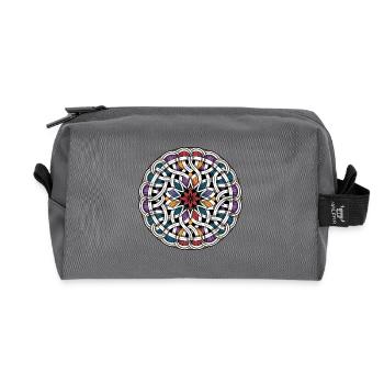Mandala Beltane May Day Celebrations Pagan - Recycled Toiletry Zip Bag - anthracite - Front