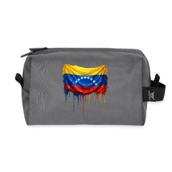 Venezuela Tropfenflagge - Recycelte Kulturtasche - Anthrazit - Vorne