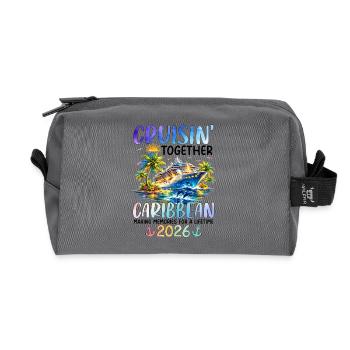 Cruisin Together Caribbean 2026 - Recycelte Kulturtasche - Anthrazit - Vorne