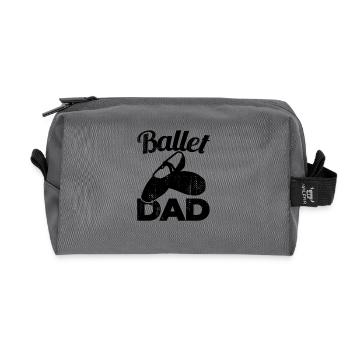 Ballet Dad - Recycled Toiletry Zip Bag - anthracite - Front